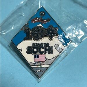 2014 Sochi Olympics 100 day countdown,Kellogg’s  Olympic Sponsor pin